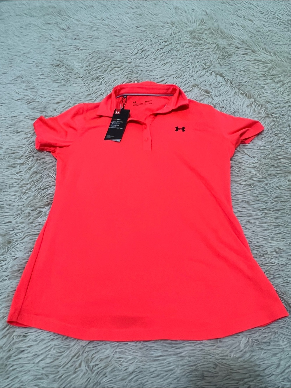 Under Armour Women's Neon Pink Short Sleeve Polo